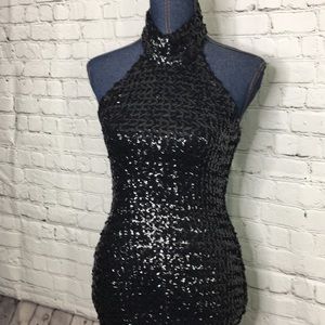 VINTAGE: Sequin 1980's Party Dress